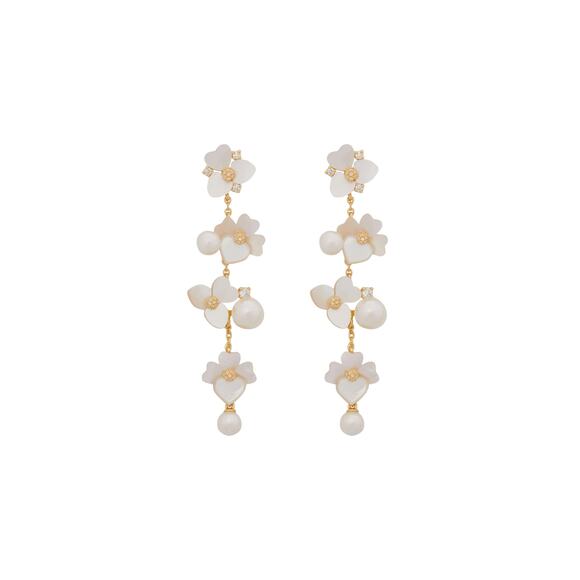 kate spade Jewelry - KATE SPADE New York Precious Pansy Statement Linear Earrings